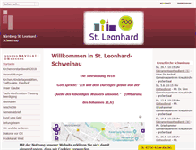 Tablet Screenshot of leonhard-schweinau.de